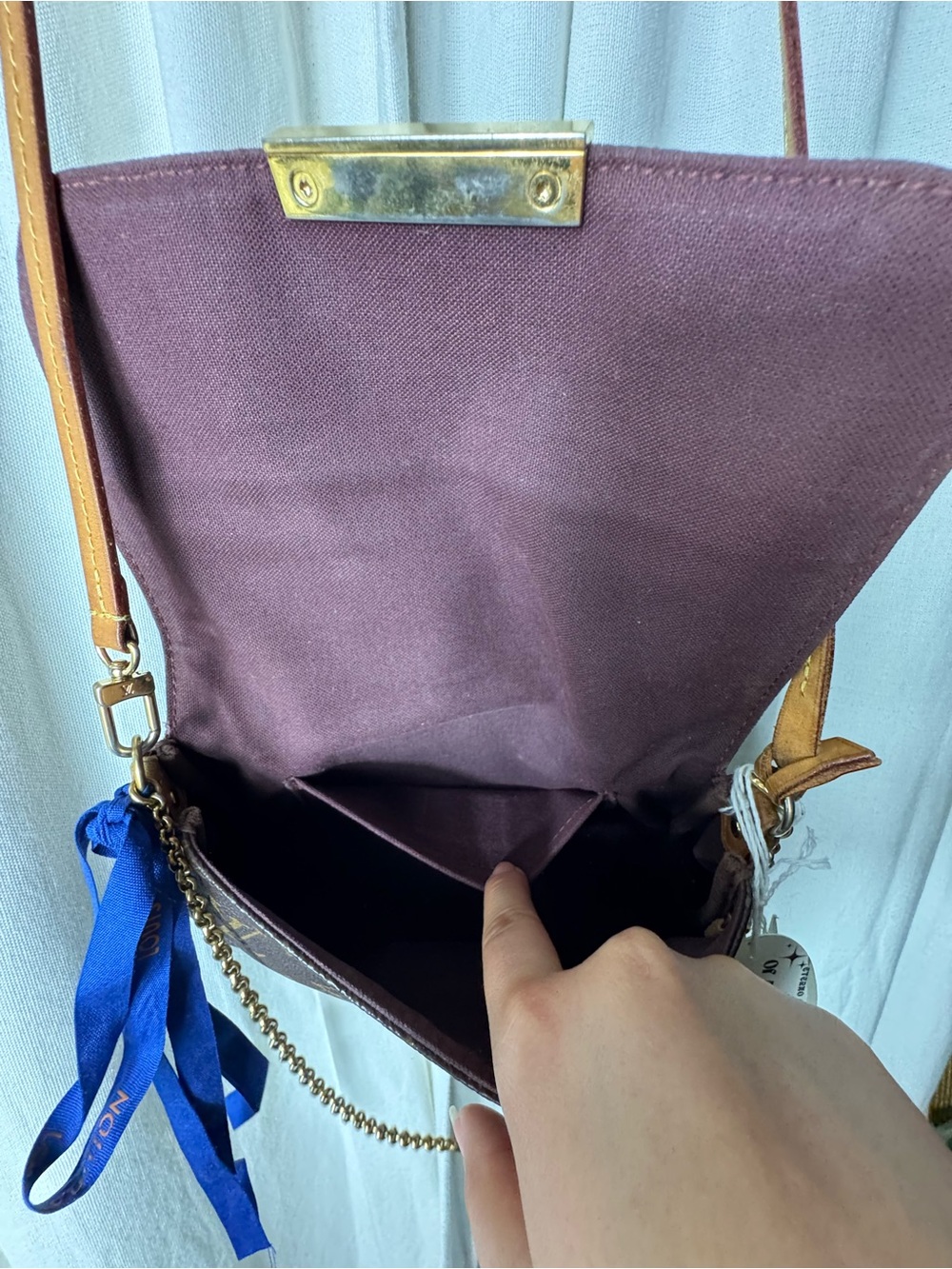 Y2K/90 Louis Vuitton Monogram Favorite PM Mini Clutch Shoulder Bag COA Crossbody - Picture 14 of 16